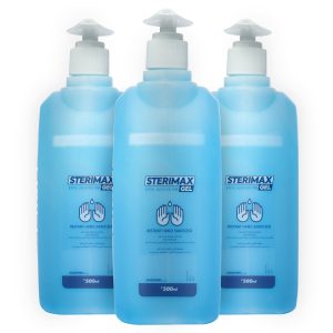 ستيريماكس جيل معقم لليدين 500 ملل أزرق عرض 3 عبوات