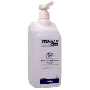 ستيريماكس 3 إكس بلس محلول معقم و مطهر لليدين 1000 ملل (كحول ايزوبربيلى و كلوروهكسيدين و هيدروجين بيروكسيد )