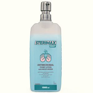 ستيريماكس صابون منظف و مطهر لليدين 1000 ملل بمضخة ستانلس  أزرق