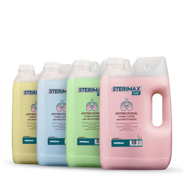 ستيريماكس صابون منظف و مطهر لليدين 4 لتر 4 جركن متنوع
