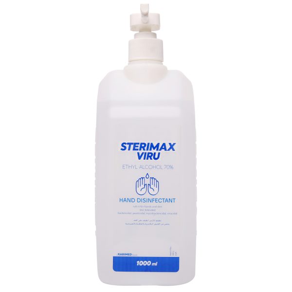 ستيريماكس فايرو محلول معقم و مطهر لليدين 1000 ملل (كحول ايثيلى 70%) شفاف
